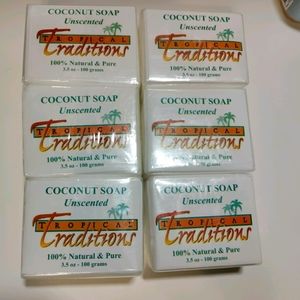Tropical traditions coconut soap unscented